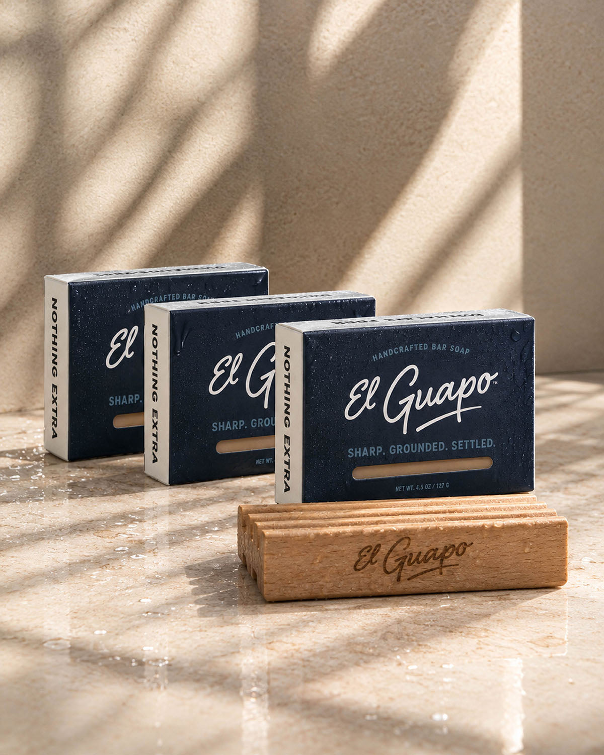 3 Handcrafted Soap Bars + Free Soap Dish + Free Shipping