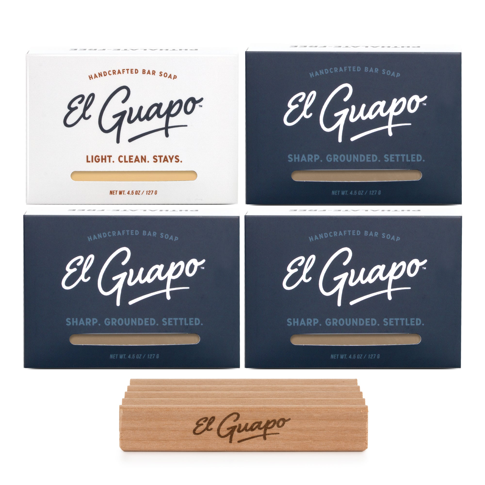4 Handcrafted Soap Bars + Free Soap Dish + Free Shipping