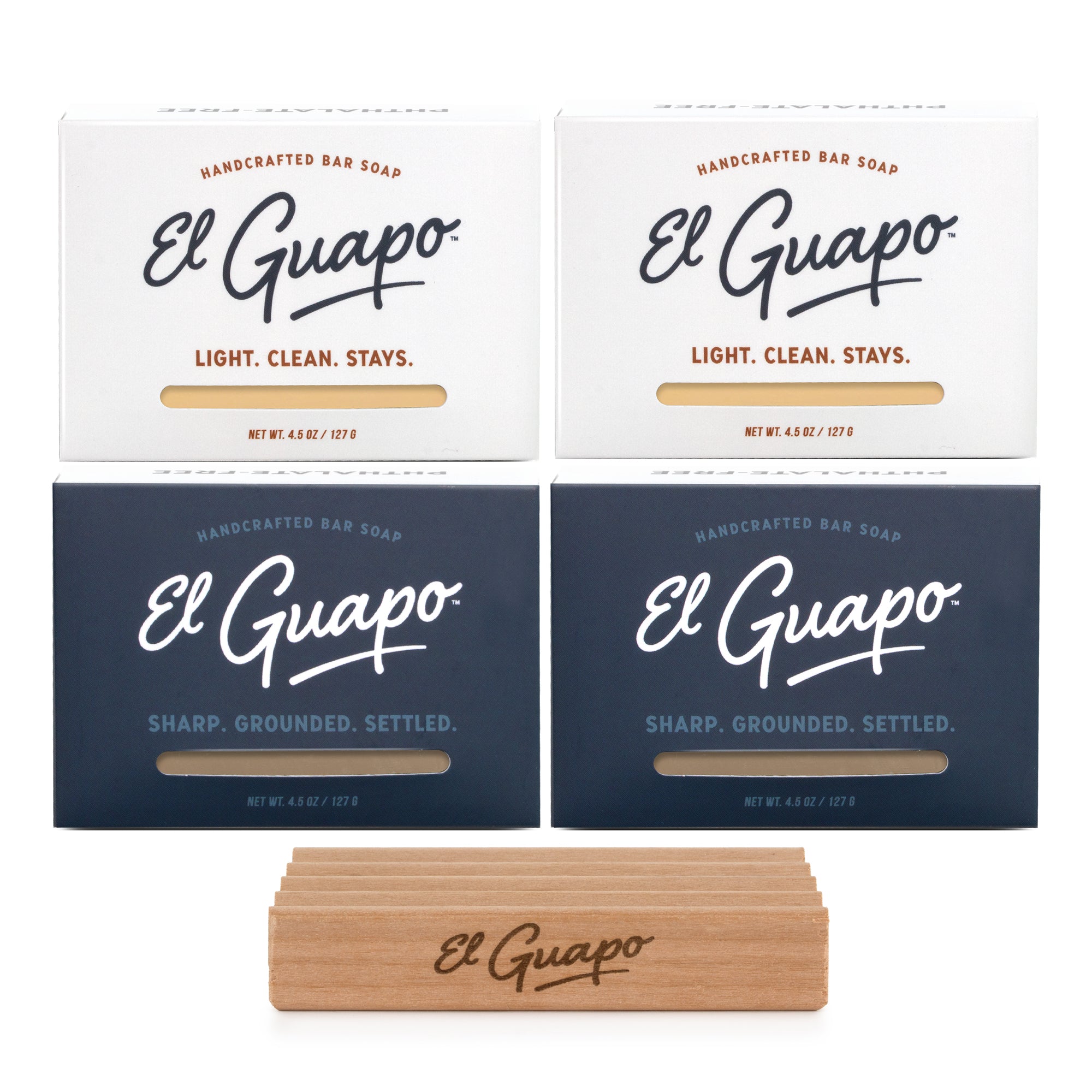 4 Handcrafted Soap Bars + Free Soap Dish + Free Shipping